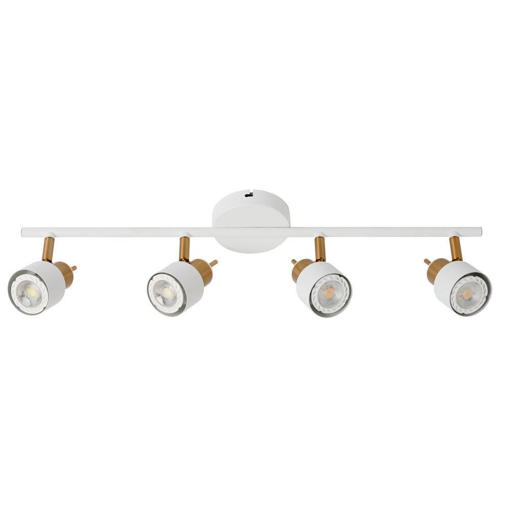 Спот потолочный Arte Lamp GU10 160 Вт 4 кв.м белый IP20 (A1906PL-4WH)